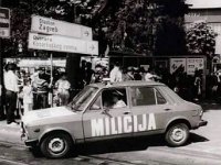 Savska cesta. Izlaz iz Tehničkog muzeja 1980-ih godina